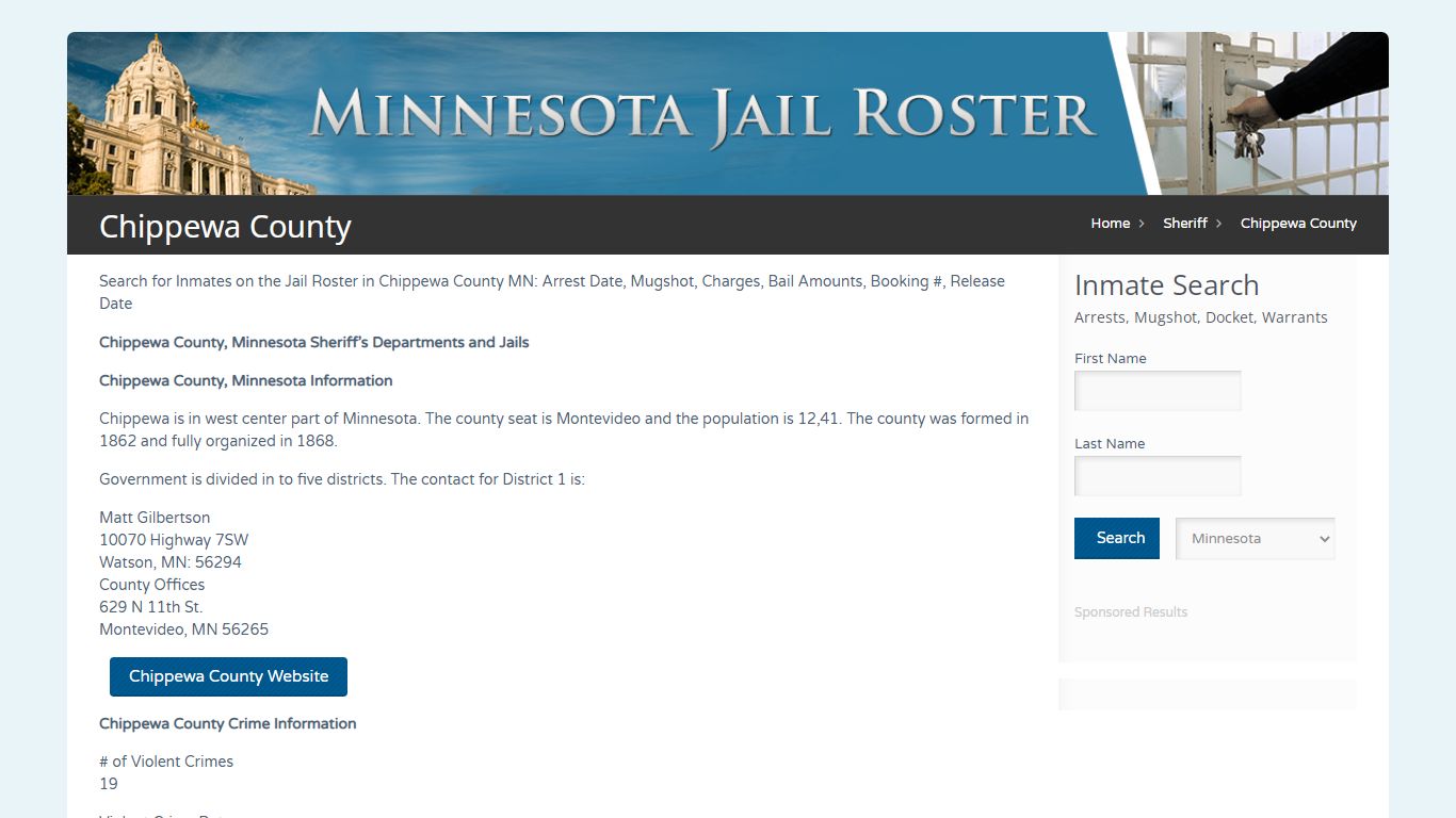 Chippewa County Jail Roster Mn